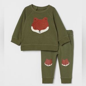 2-piece set- Fox sweatshirt & Pants